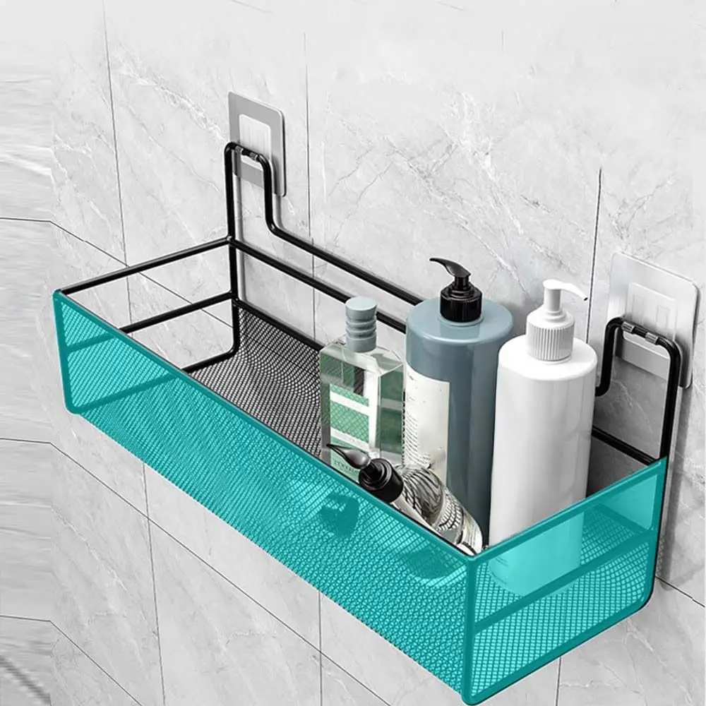 Self-Adhesive Wall-Mounted Iron Shelf With Hook Premium Quality 9 Self-Adhesive Wall-Mounted Iron Shelf With Hook Premium Quality