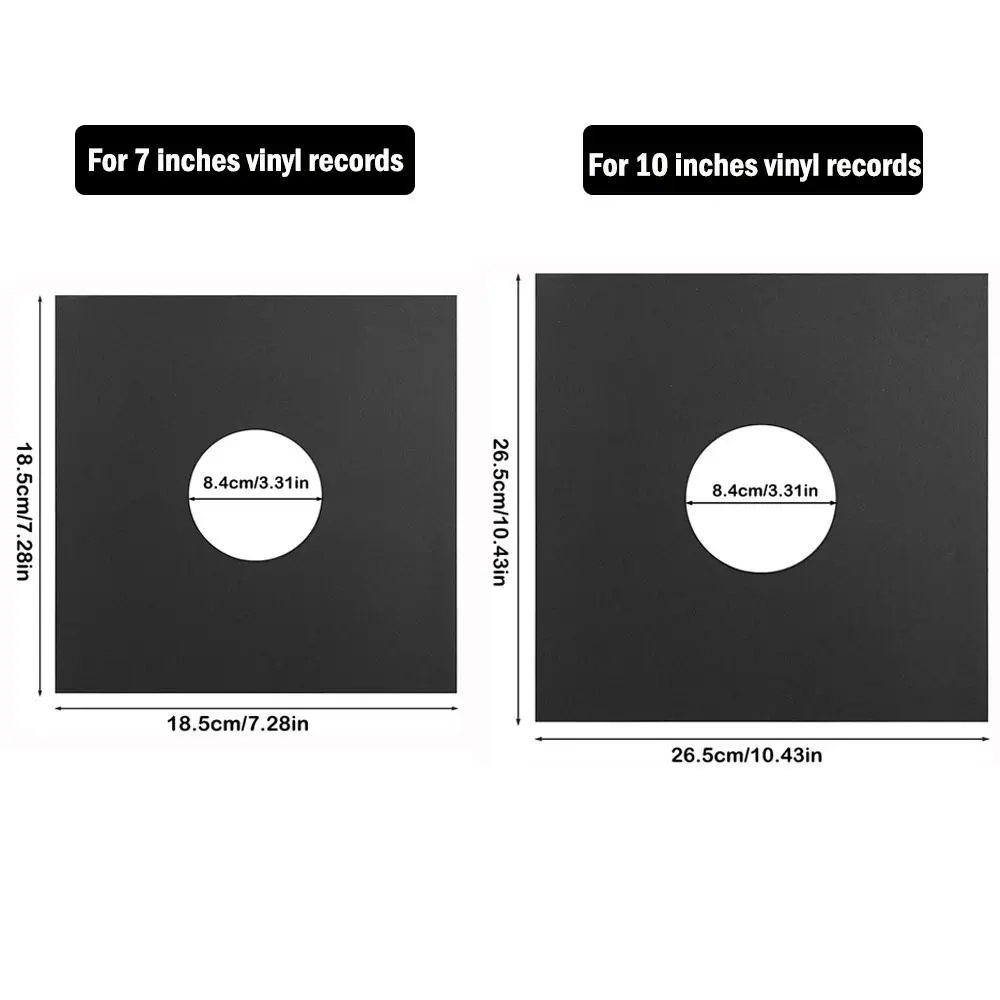 7/10 Inch Vinyl Records Sleeve Kraft Paper Reusable Outer Record Sleeves Square LP Vinyl Record Cover storage bag,storage box