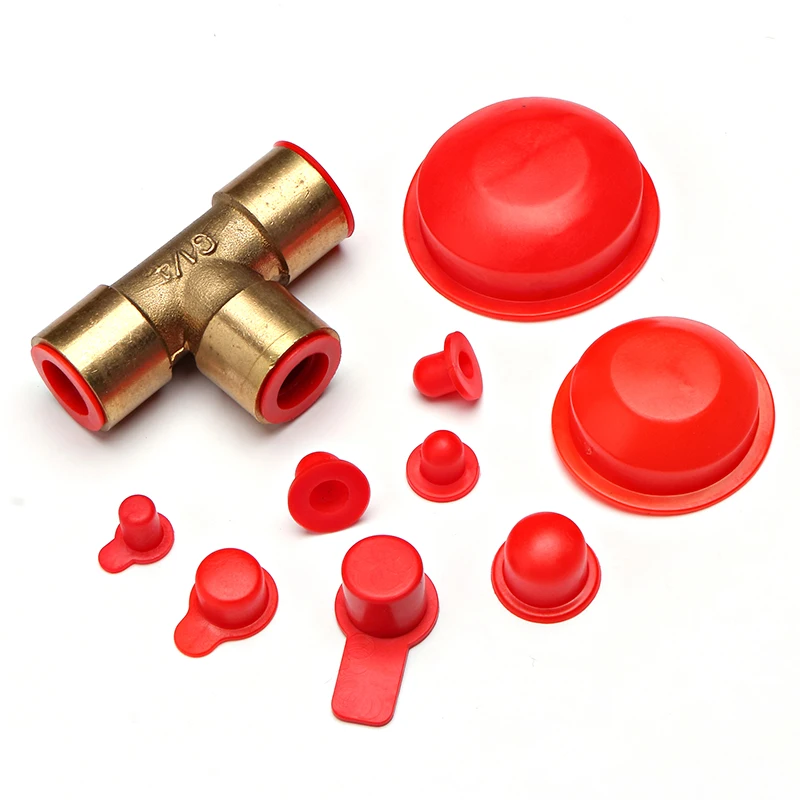 Universal Protective Dust Plug Rubber Stopper for Pipe Shield, Round Cap, and Screw Holes - Various Sizes Available