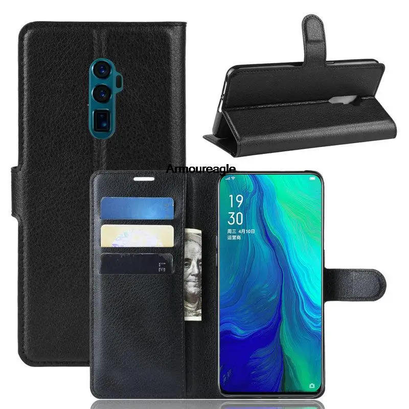 Protector Guard On Per Oppo Reno 10X Zoom Wallet Phone Case Flip Custodia In Pelle Capa Etui Coque Fundas