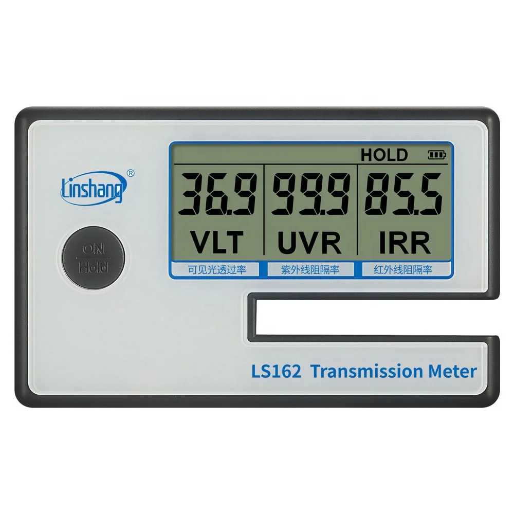Window Tint Meter Portable Window Tint Transmission Meter Linshang LS162 Measure IR Rejection UV Blocking Rate Visible Light Transmittance