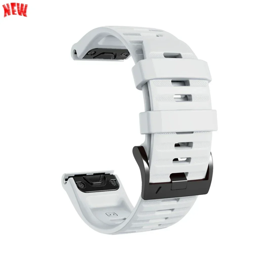 Durable Silicone QuickFit Bracelet - 22mm/26mm Adjustable Band