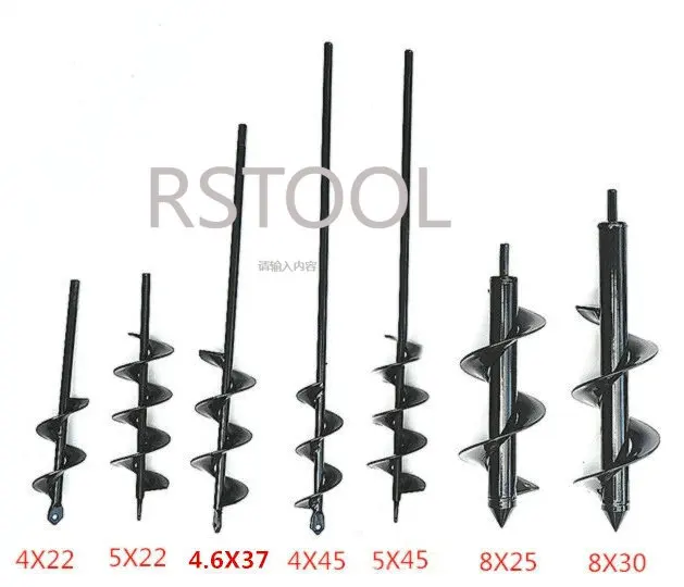 Auger Drill Bit Set for Planting Garden Spiral Hole Drill Planter