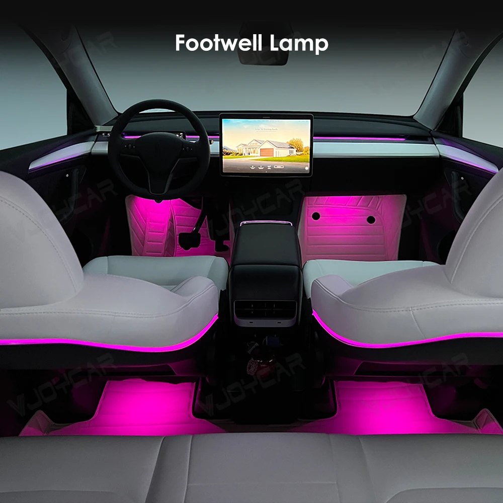 テスラモデル3 y用アンビエントライトキット,ダイナミックな