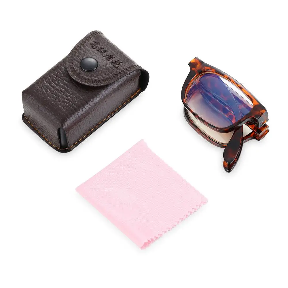 Unisex Care Anti Blaues Licht mit Brillenetui TR90 Lesebrille Lesebrille Presbyopie Brille Klappbare Lesebrille – Detail 10