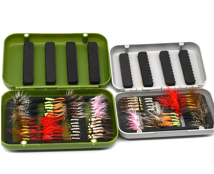 Fly Fishing Flies Kit, 40-56Pcs Handmade Fly Fishing Gear With Dry/Wet Flies, Streamers, Fly Assortment Trout Bass Flies Set