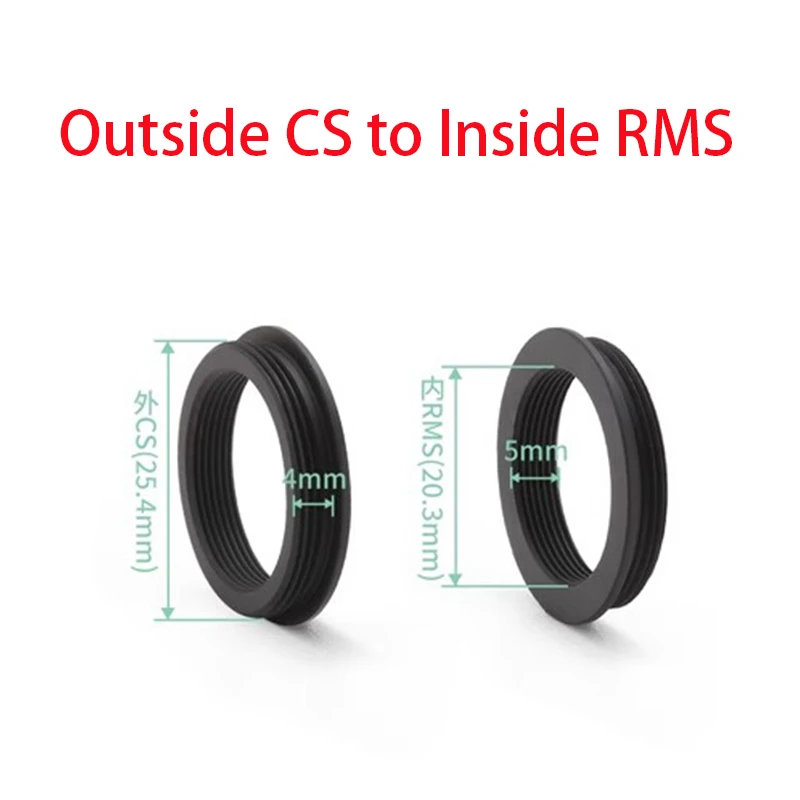 RMS CS M25 M26 M27 M40 M42 Thread Adapter Rings Microscope Objective Converter for Nikon Zeiss Mitutoyo Microscope microscope adapter