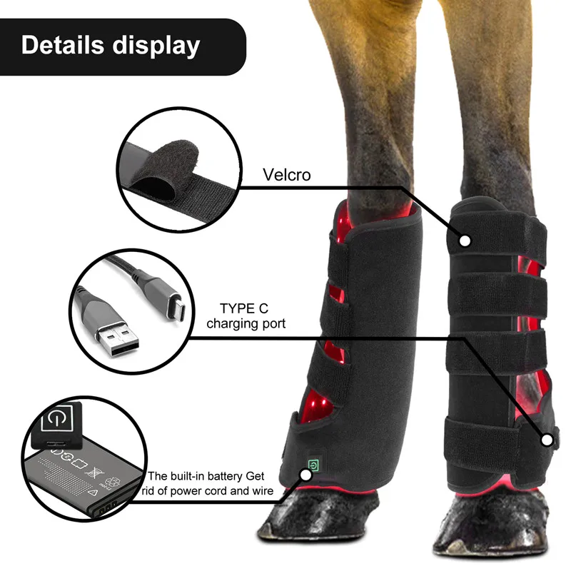 Infrared Red Light Therapy Horse Pad Red Horse Blankets Equine Light Therapy Rug For Animal