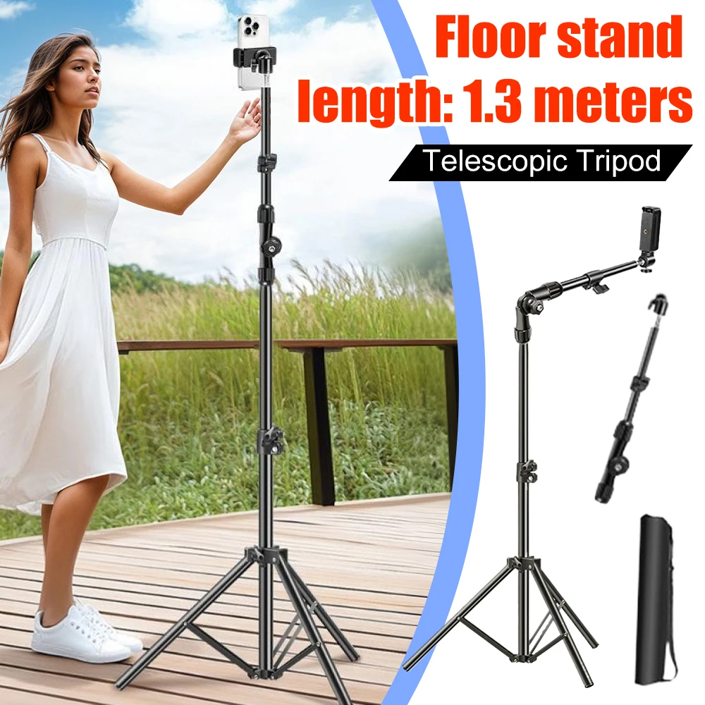 Adjustable Overhead Phone Tripod for Filming and Live Streaming