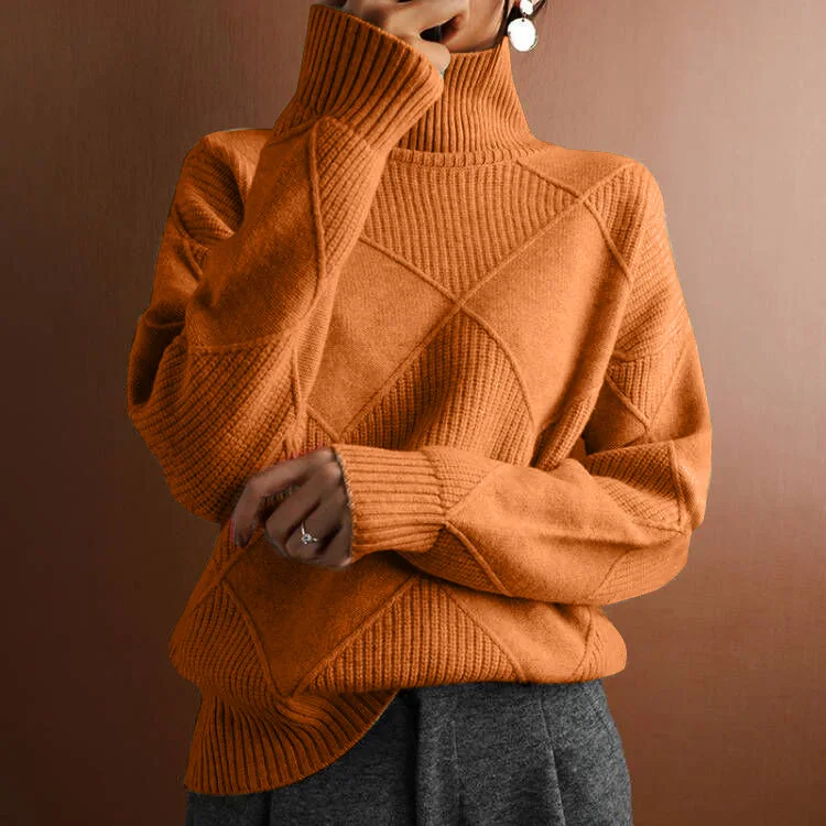 thumbnail image 1 of Suéter de punto suelto yangshaomei de color sólido para mujer nuevo de otoño e invierno, 1 of 5