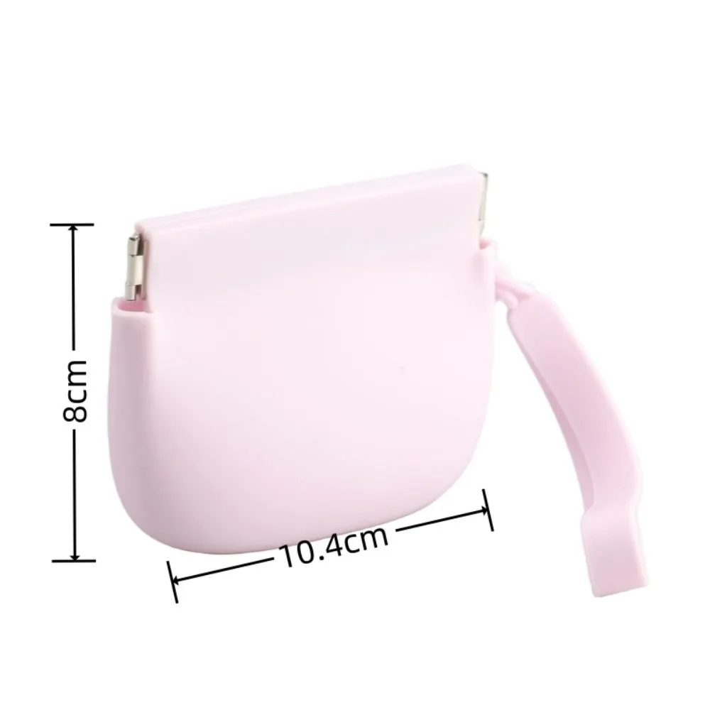 With Lanyard Silicone Coin Purse Wallet Waterproof Solid Color Mini Makeup Bag Handbag Jewelry Packing Bag Simple Money