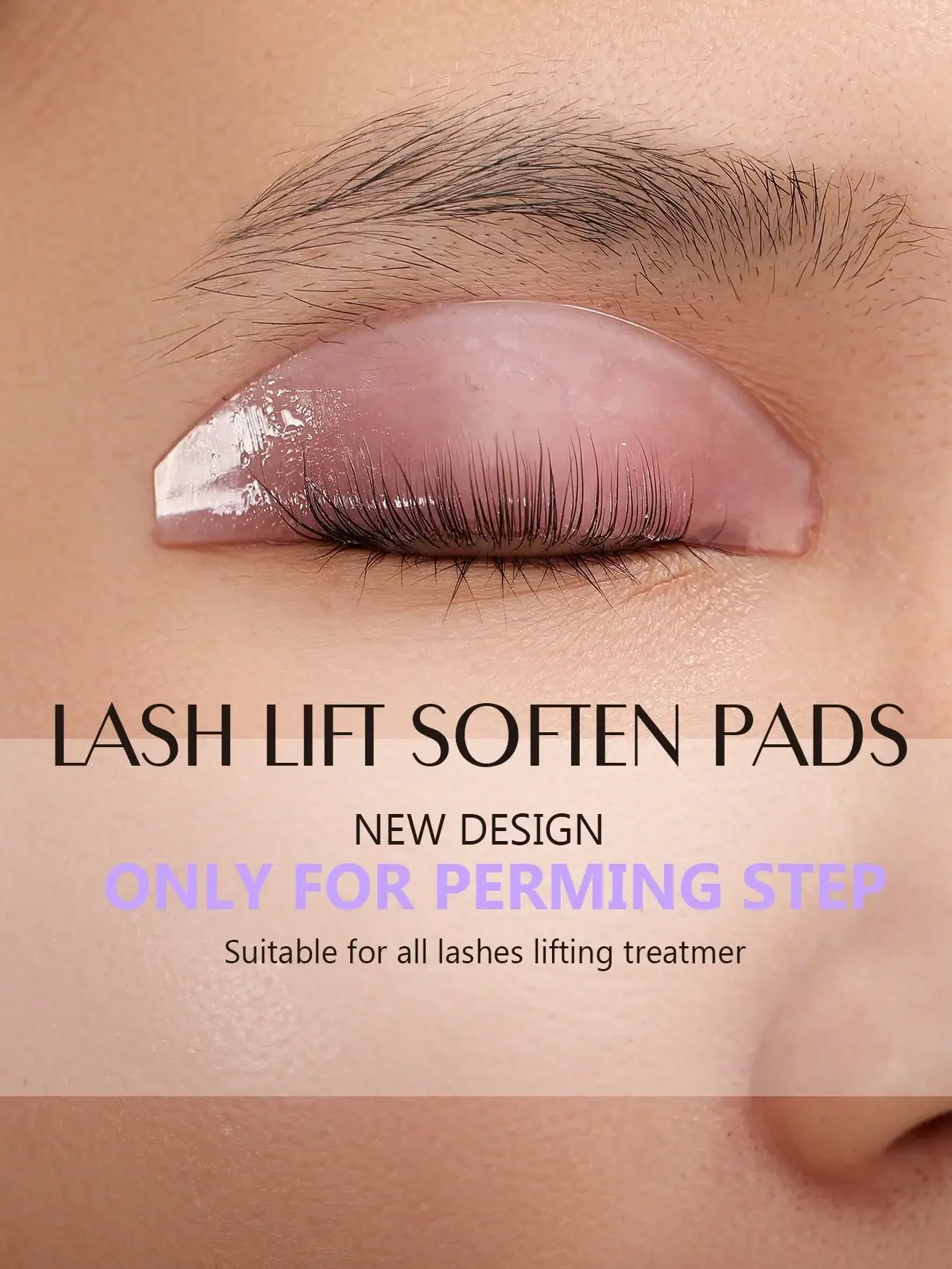1쌍 재사용 가능한 속눈썹 리프트 소프트닝 패드, 눈썹 틴트 및 리프트에도 사용 가능, 살롱 및 DIY에 적합