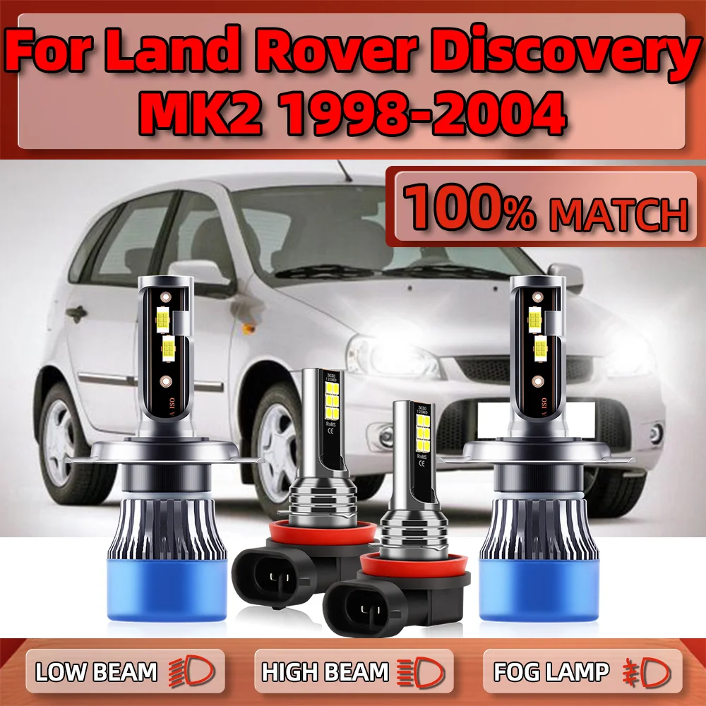 

Canbus LED Headlight Bulbs 240W 40000LM Car Headlamps 12V 6000K Fog Lights For Land Rover Discovery MK2 1998-2001 2002 2003 2004