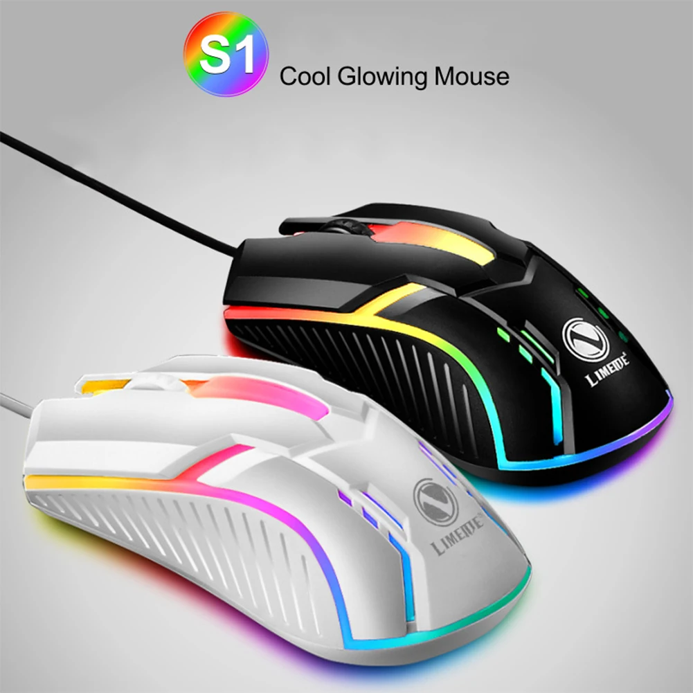 1600Dpi USB Wired Gaming Mouse LED Light Backlit Luminous Competitive Gamed Mouse Notebook Optical Computer Mechanical Mouse best wireless mouse Mice