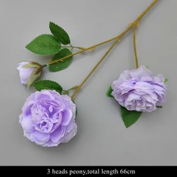 Enchanting Purple Artificial Rose Flowers and Leaf Arrangement for Home Decor and Celebrations (01)