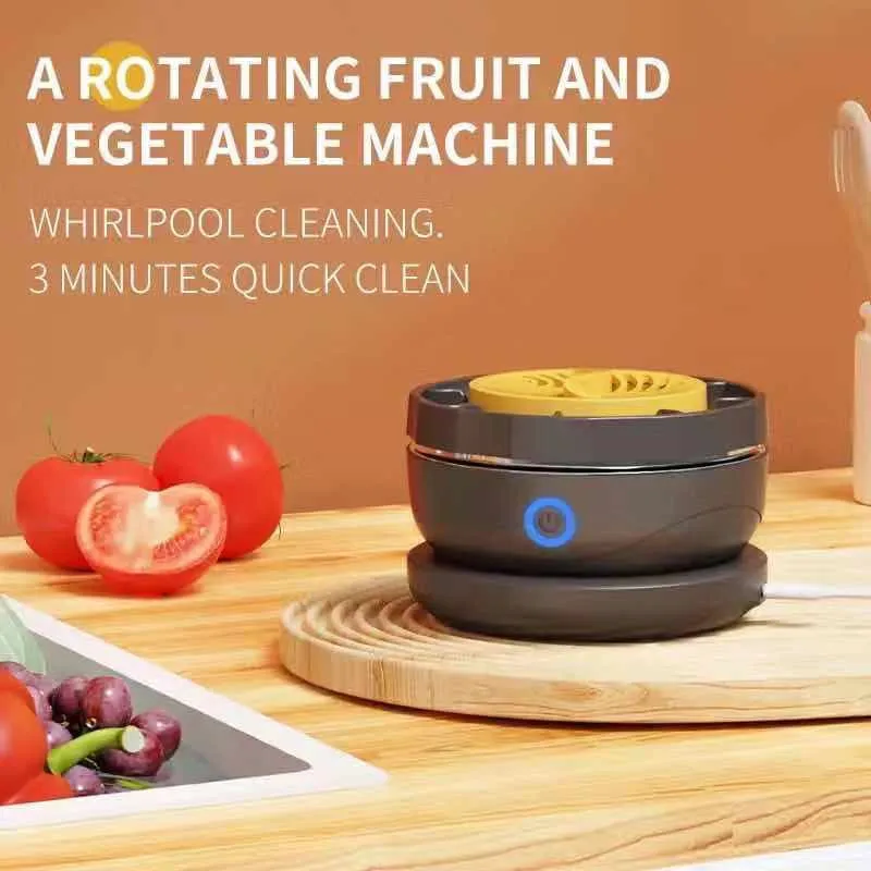 Fruit and Vegetable Purifier 1pc Home Multifunctional Washer Portable Automatic Vegetable Washer 2