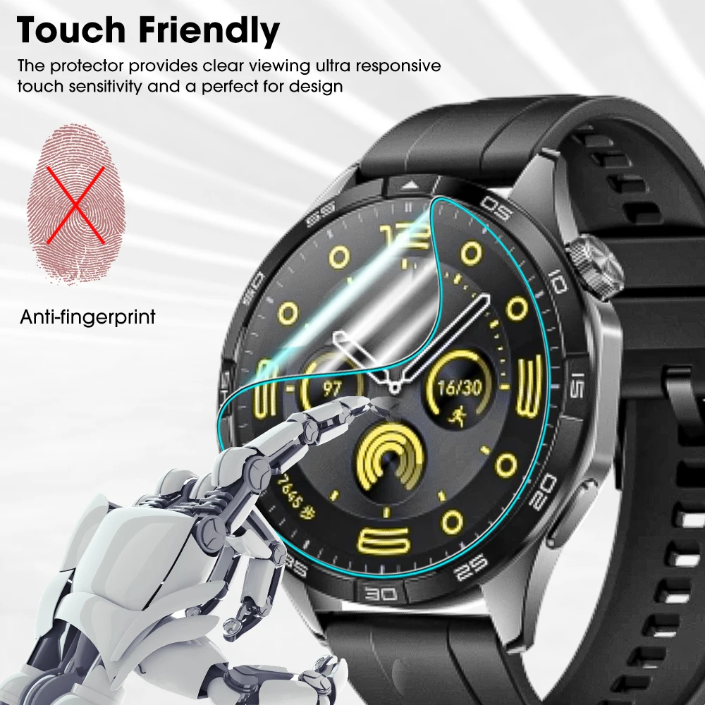 Soft TPU Hydrogel Screen Protector Film for Smartwatches - Clear, Durable Accessories