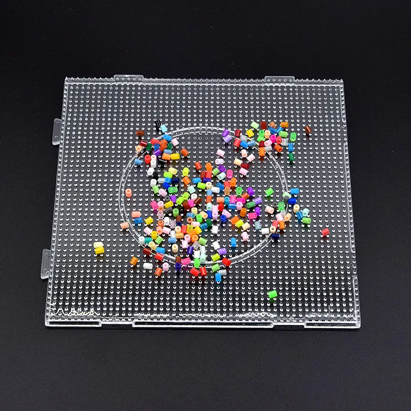 4pcs/set 2.6mm Big Square Pegboard Hama Beads Boards DIY Material  14.5x14.5cm Template