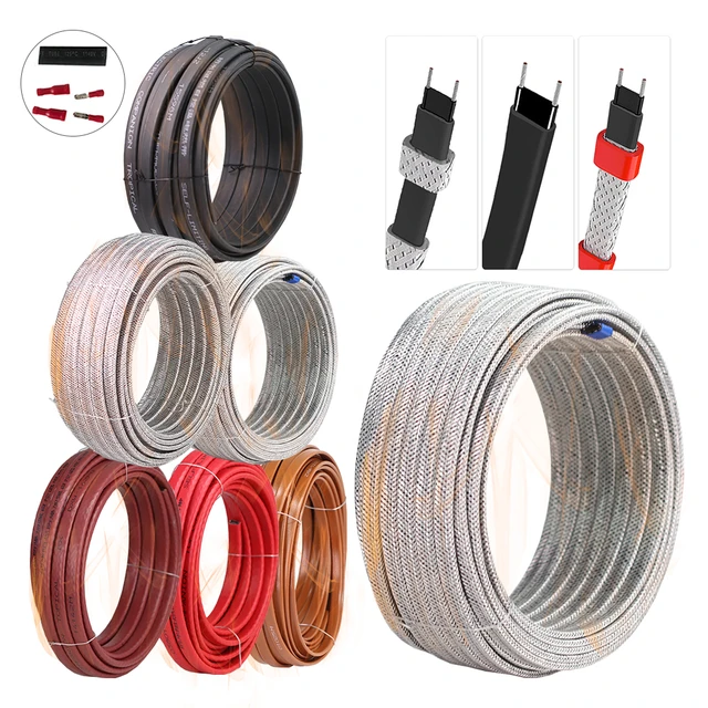 5M 10M 220V 240V Heating Tape Self Regulating Water Pipe Protection Roof  Deicing Heating Cable Waterproof Snow Sewer Outdoor - AliExpress