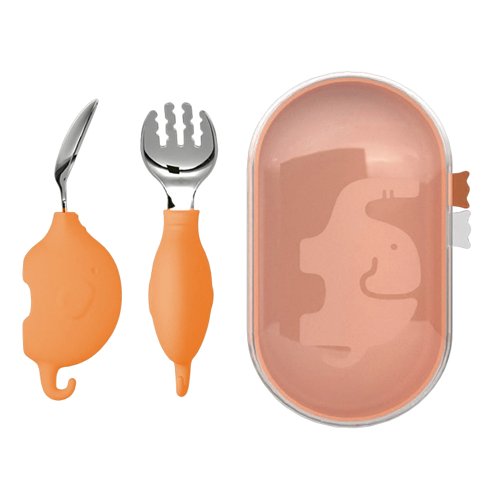 Toddler Forks And Spoons Kid Safe Utensils Children's Flatware Kids Cutlery Set Safe And Easy Grip Eating Spoon Fork Set With