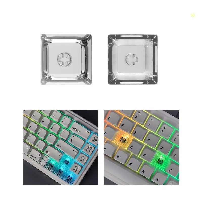 XDA Profil Tastenkappen Mechanische Tastatur 1U 1,4mm Dicke Transparente Tastenkappen Angepasst für Gaming Schalter Dropshipping