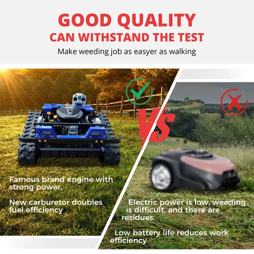 Customized crawler grass cutter lawn mover Remote control lawn mower Robotic Lawn Mowe CE/ISO certified Sale garden - Image 6