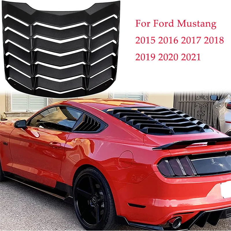 

Накладки на заднее стекло автомобиля для Ford mustang 2015 2016 2017 ~ 2020, диффузор на воздуховод, накладки на решетку затвора, декоративные наклейки