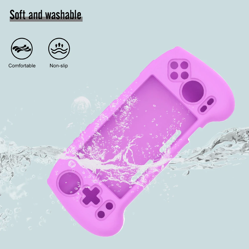 For RG556 Silicone Protective Case Anti-Scratch Soft Skin Cover Game Console Anti-Slip Drop-proof Protector Cover Shell