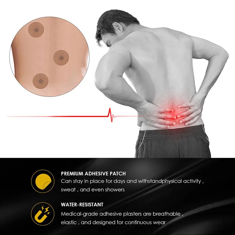 Magnetic Acupoint Patches Magnet Acupuncture Therapy Plaster Care 10pcs/Box magnetic massage patch