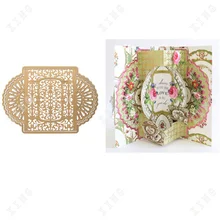 

2022 Title Border Background Metal Cutting Dies Make Diy Greeting Card Scrapbook Paper Crafts Dies Blade Punch Decorate Stencils