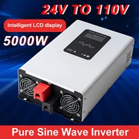 อินเวอร์เตอร์พลังงานแสงอาทิตย์ 5000W 6000W 12V/24V/48V เป็น 220V 110V สำหรับรถยนต์ บ้าน และระบบออฟกริด  แบบ Pure Sine Wave 3