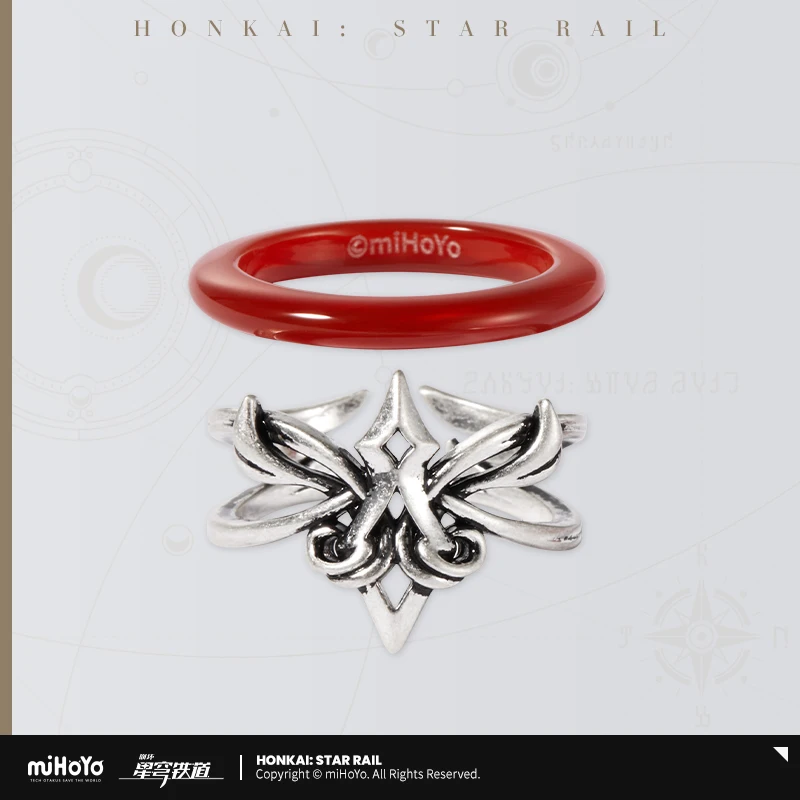Honkai Star Rail Blade Ring MiHoYo Official Themes Series Rings Game Cosplay Props Birthday Gifts for Men And Women 6