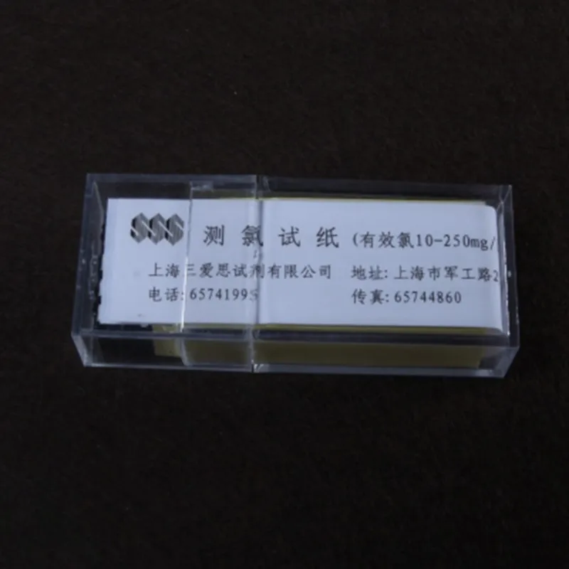 

10-250mg/l chlorine measuring test paper, Residual CL test paper
