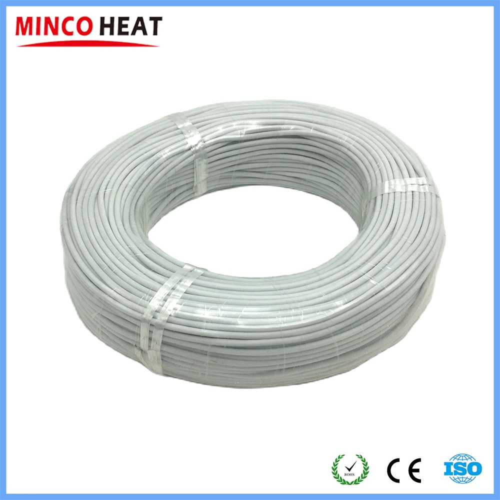 MINCO HEAT 바닥 난방 케이블, 실리콘 고무 적외선 탄소 섬유 난방 케..