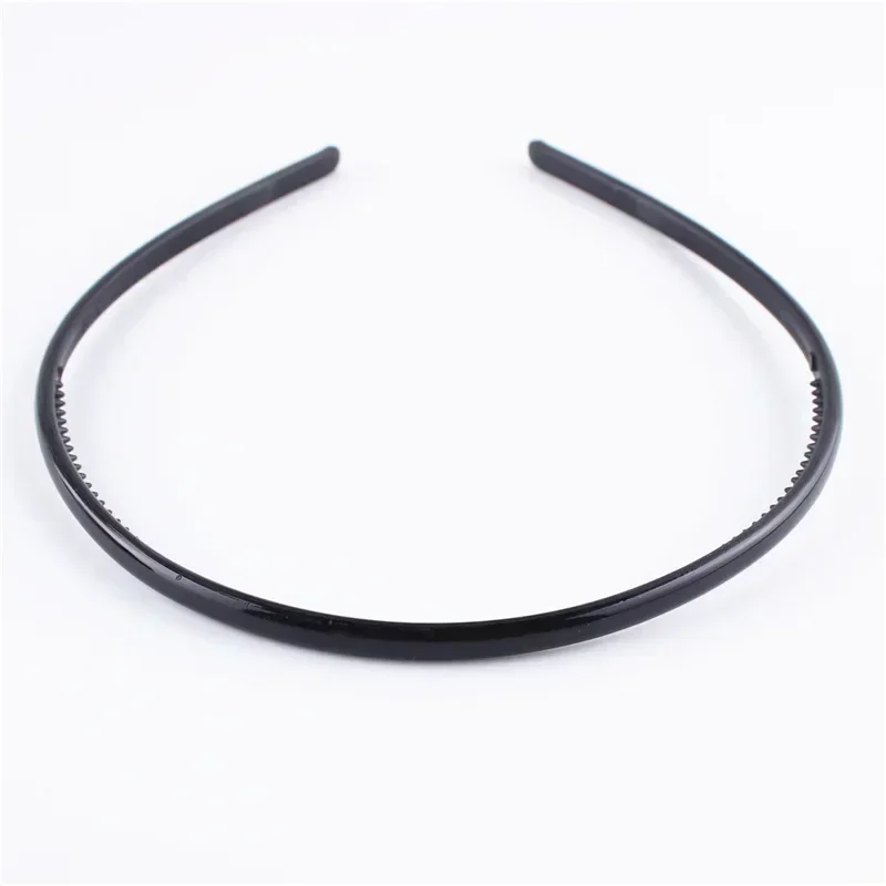 Black Fashion Wave Mens Women Unisex Plastic Resin Black Wavy Hair Head Hoop Band Sport Headband Hair Accessories Headdress