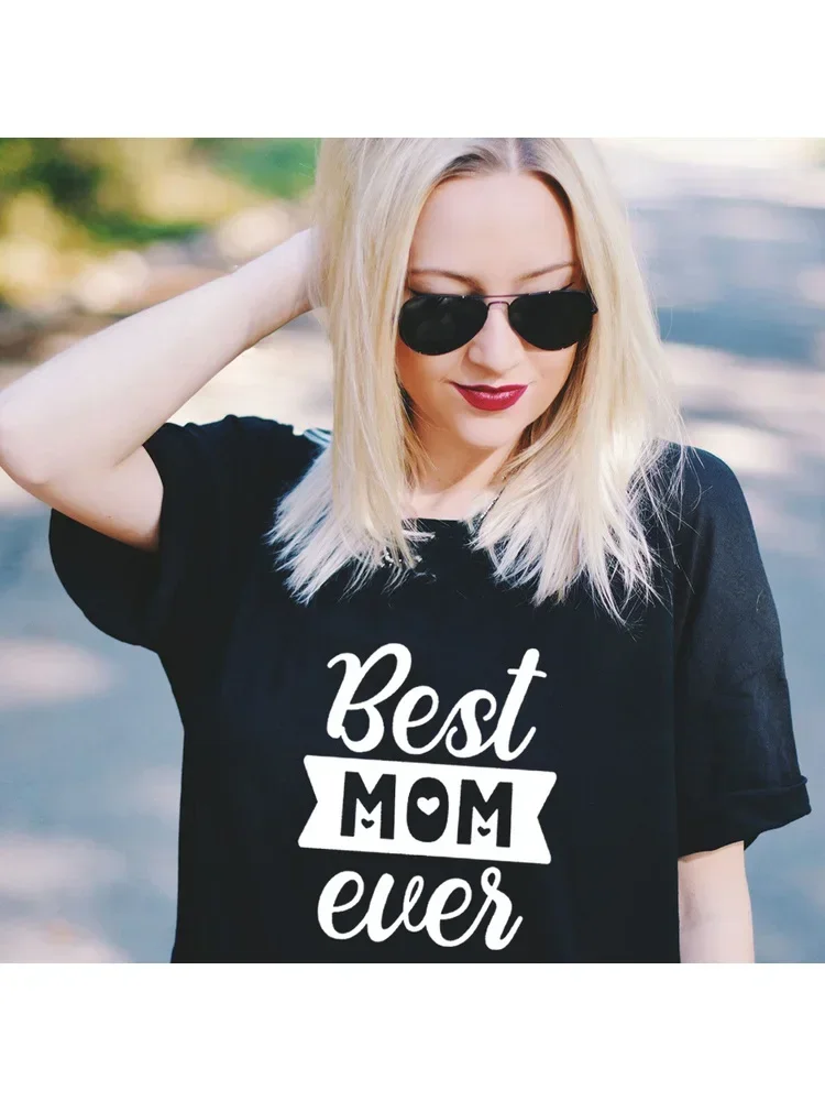 Women's Mama Life Tie Dye T-Shirt - Casual Short Sleeve Graphic Tee, Relaxed Fit