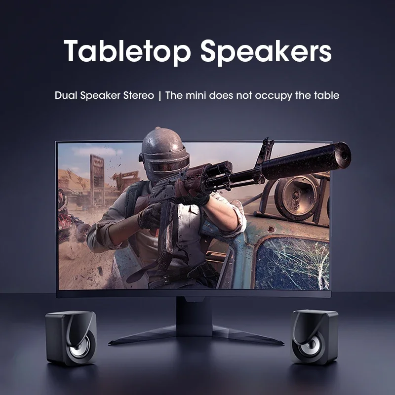 USB Computer Speaker for Laptop PC Subwoofer Wired Music Player Audio Speakers Deep Bass Sound Loudspeaker Not Bluetooth Speaker