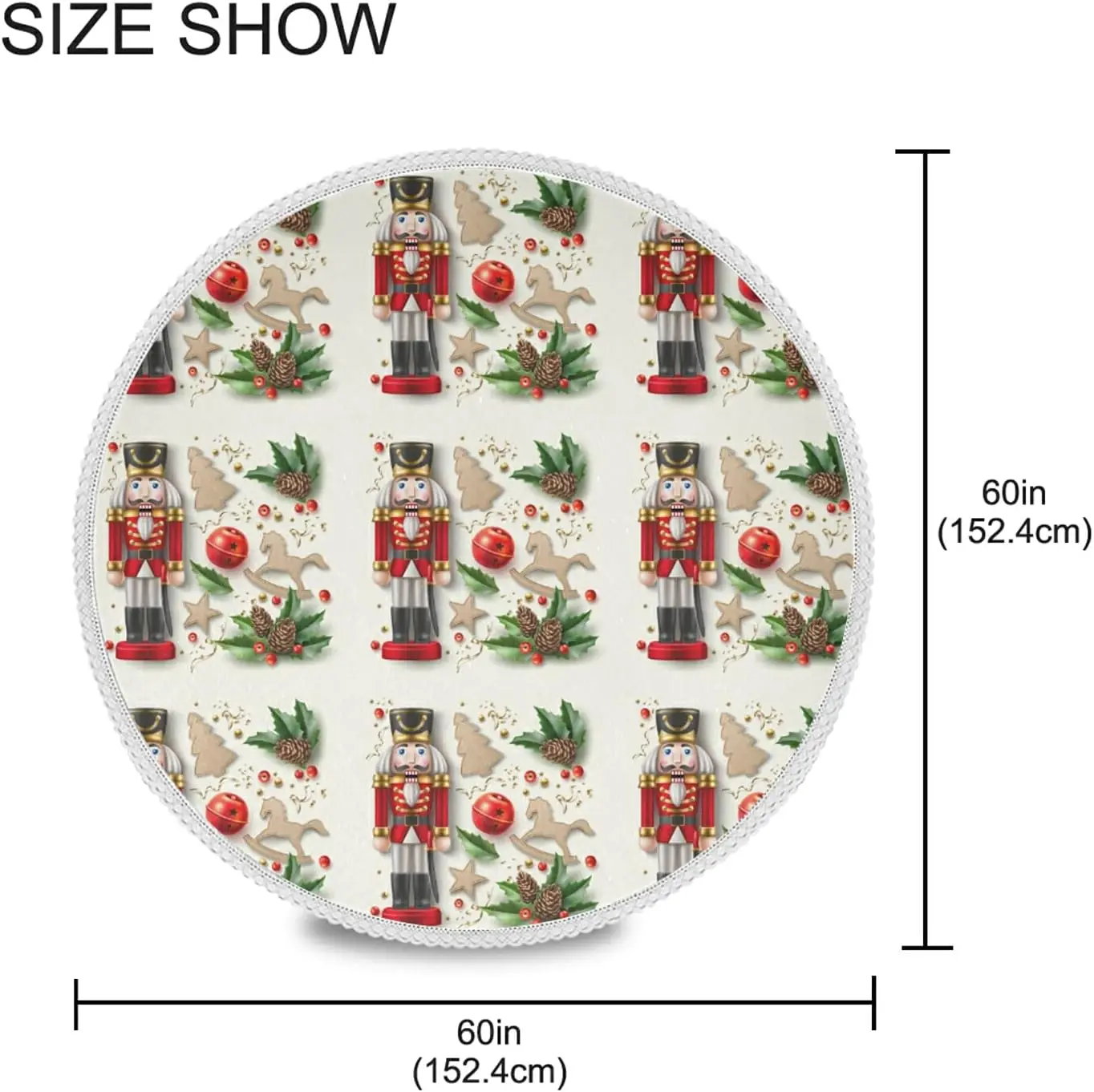 SKYSONIC Summer Fruit Avocado Round Tablecloth 60inch Indoor Wrinkle Free Exotic Monster Leaves Circular Lace Table Cover Washable Kitchen Party Bbq