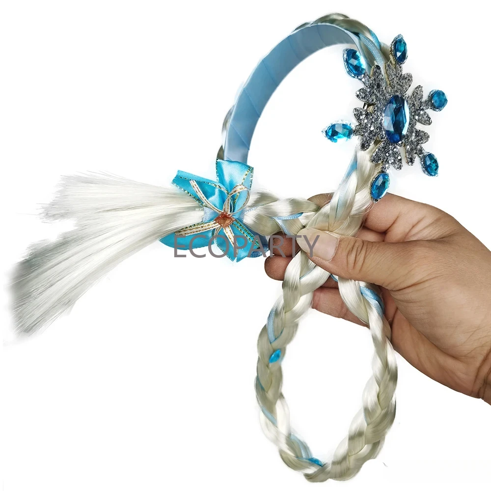 Princess Dress up Wigs Headbands with Flowers Adorn Girls Costume Accessories hair accessories princess dress anime cosplay wigs