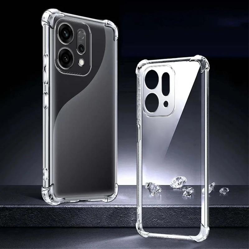 Shockproof Transparent Silicone Case - Durable Protective Cover