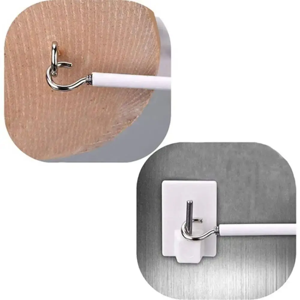 1 Satz langlebiges 2/3/4/5 Meter Vorhangfederseil aus PVC-Stahl mit HAKEN AUGEN Fensterschnur Kabelnetz Weißer Vorhangschienendraht – Detail 34
