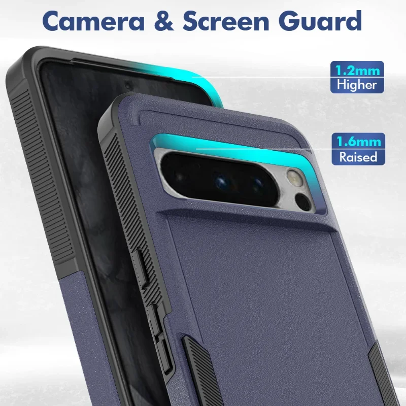 Rugged Heavy Duty 2-in-1 Shockproof Armor Case with PC+TPU Protection