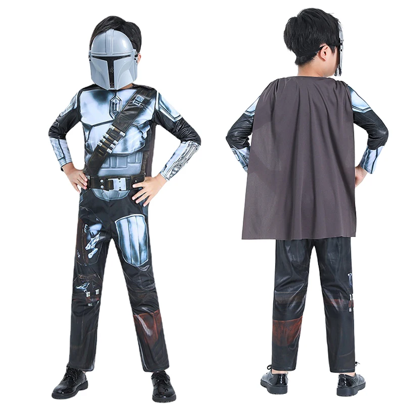 Kids The Mandalorian Cosplay Star Wars The Mandalorian Cosplay Costume Tuta Tute Maschera Tuta Vestiti Per Feste Di Halloween