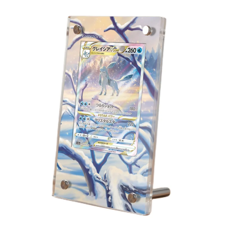 

PTCG Pokemon Animation Characters Glaceon Extended Painting Acrylic Card Bricks Display Stand Anime Classics Game Collection Toy