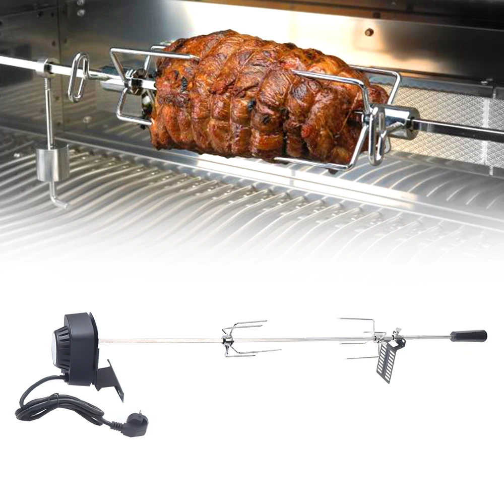 Spiedino Per Grigliate Per Barbecue Con Motore In Acciaio Inossidabile Spiedino Per Barbecue Rotante Kit Automatico Per Griglia A Gas 220-240V