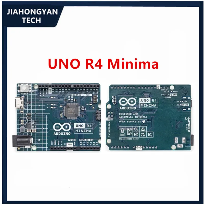 Placa de desarrollo Original para Arduino UNO R4 Minima/WiFi, el controlador de la placa base envía cables