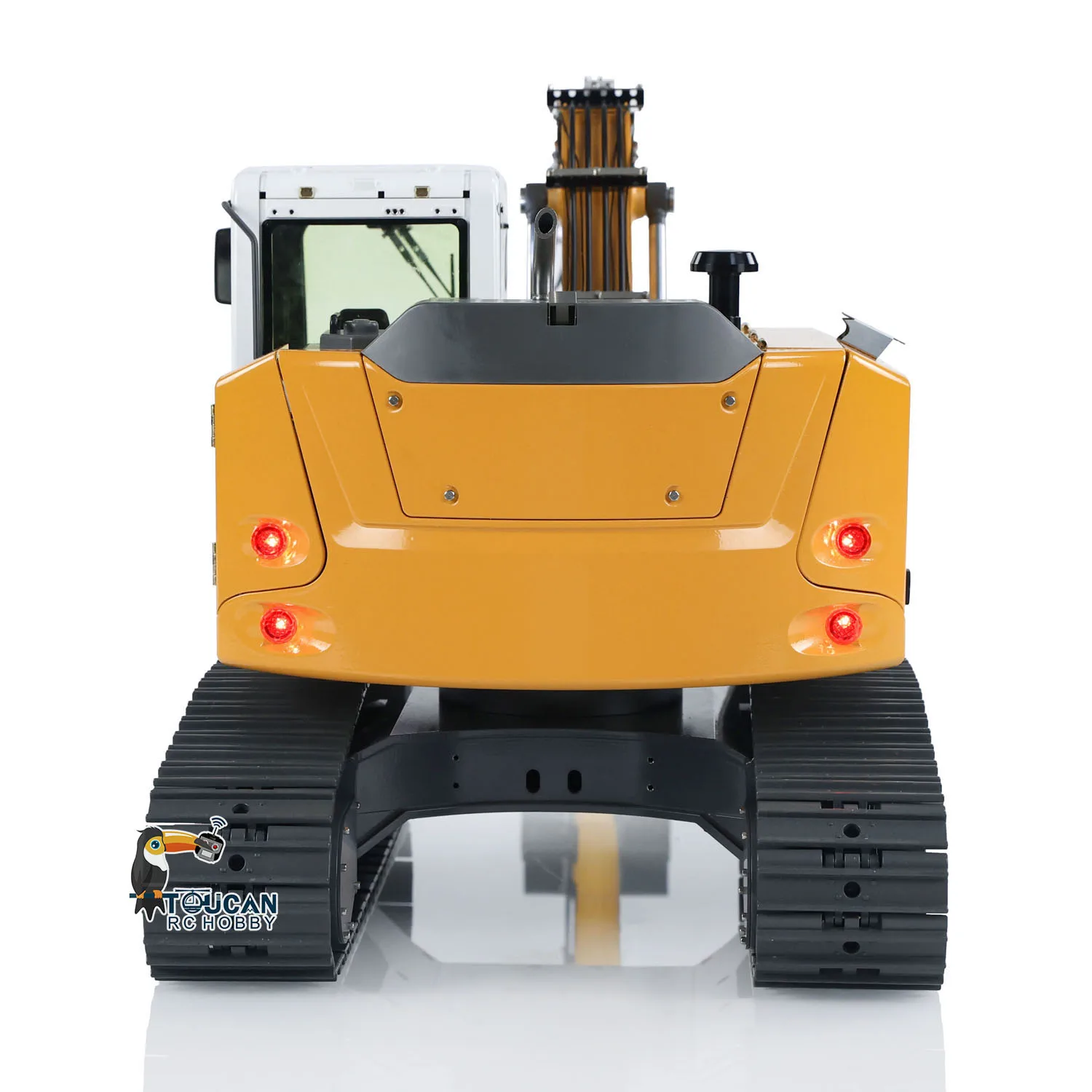 New JDM-208 1/14 R920 RC Hydraulic Excavator Metal Remote Control Digger Model ST8 Light Painted Finished Truck Cars Vehicle 6