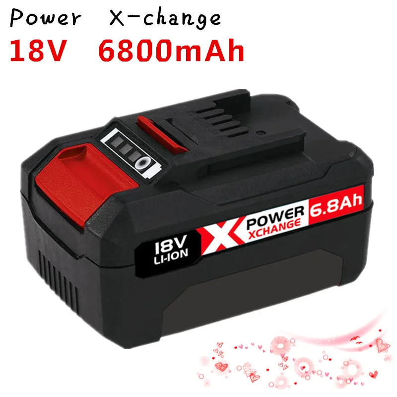 

X-Change 6800mAh Replacement for Einhell Power X-Change Battery Compatible with All 18V Einhell Tools Batteries with Led Display