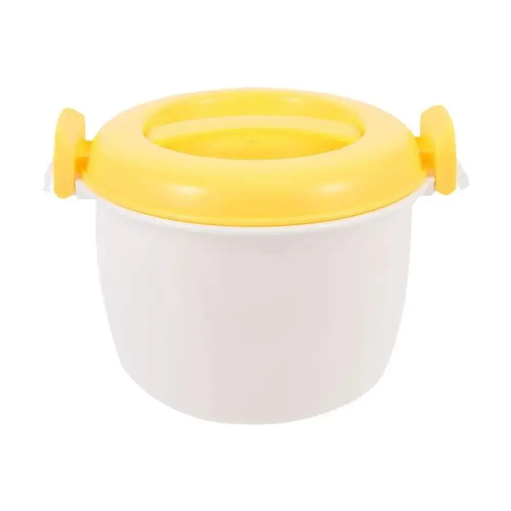 Cuiseur à Riz Pour Micro-ondes - Bol En Plastique, Pratique Et Compact - Pour Riz, Légumes Vapeur, Pâtes - 21x17x14 Cm