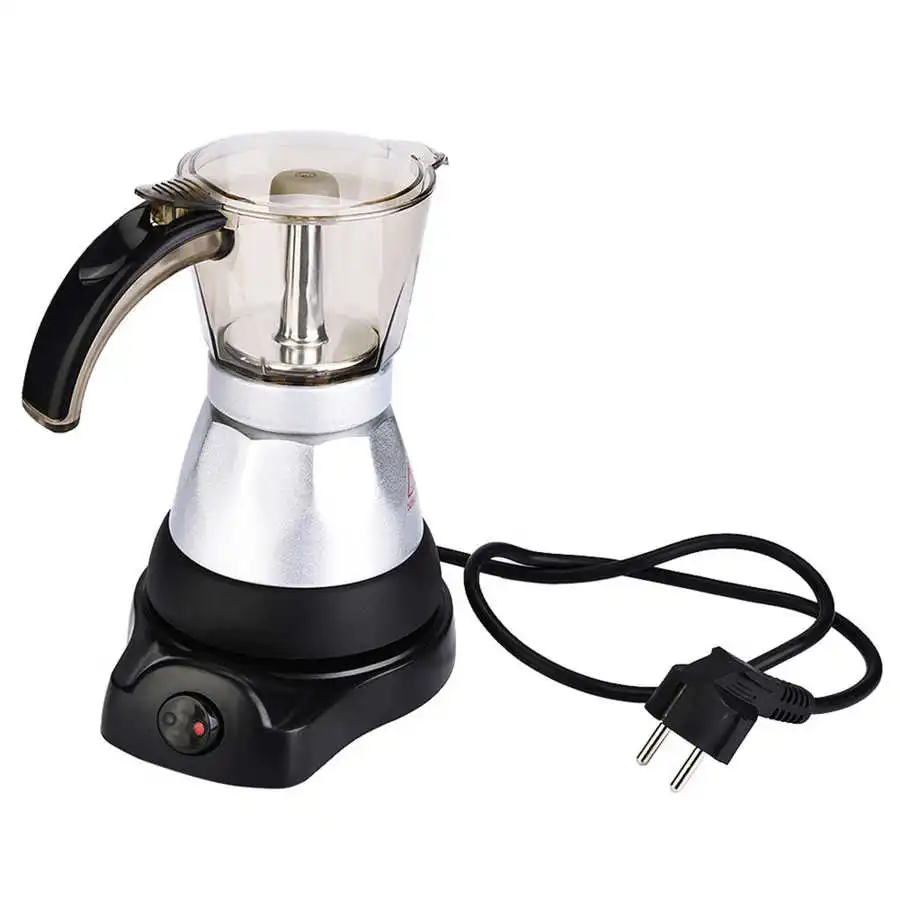 150ml/300 ml 3-6 Cups 480W Electric Pot Detachable Kitchen Stovetop Coffee Maker EU Plug
